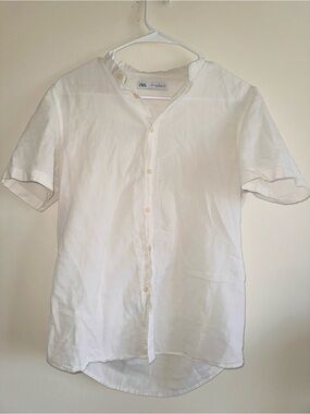 Zara White Button up Shirt